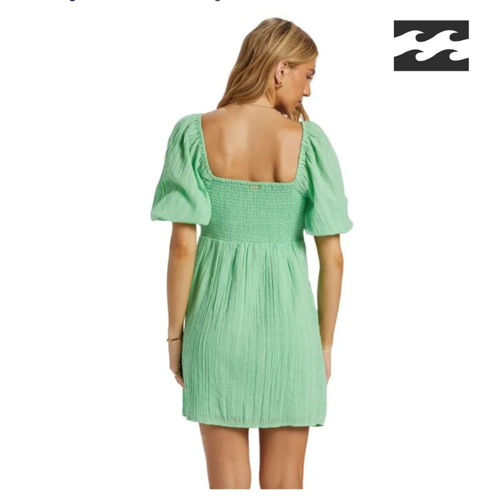 Billabong Sol Puff Sleeve Mini Dress - Picture 9 of 12